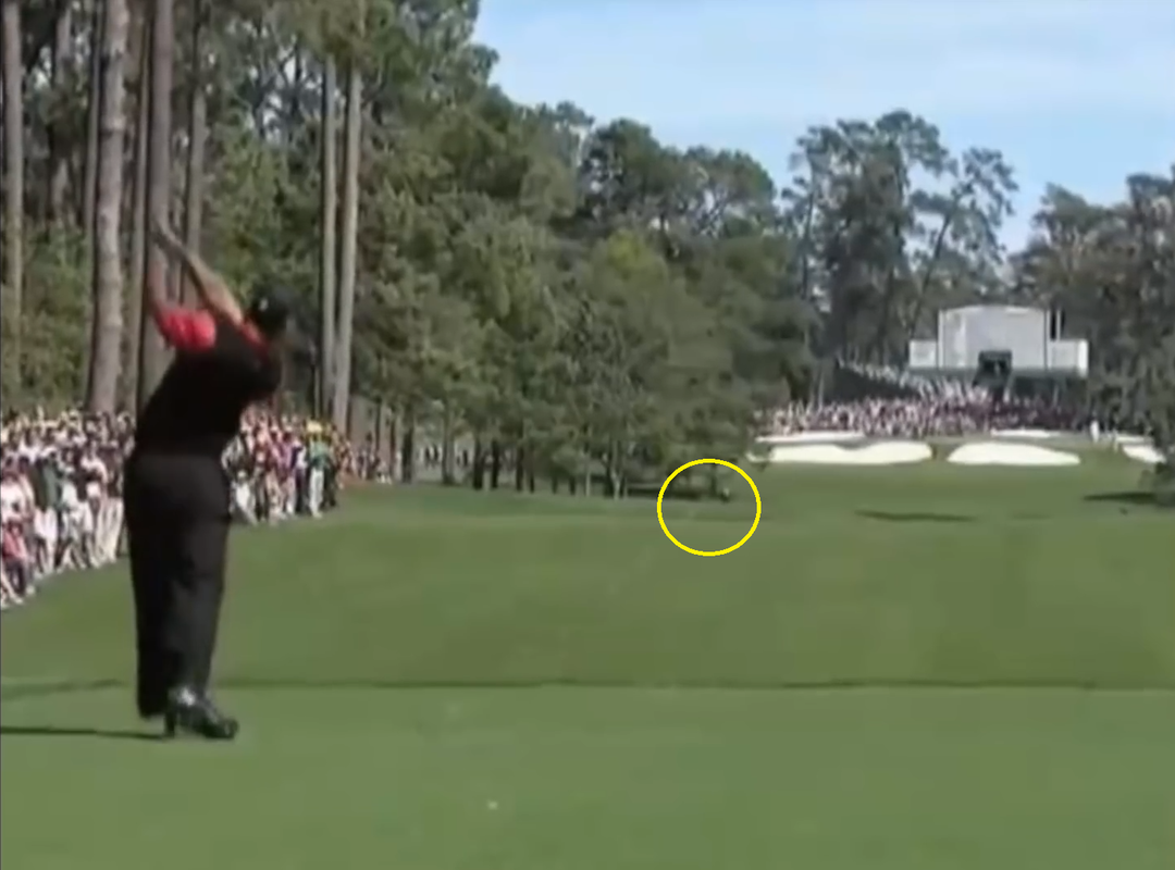 Tiger Woods Hitting a Fairway Wood